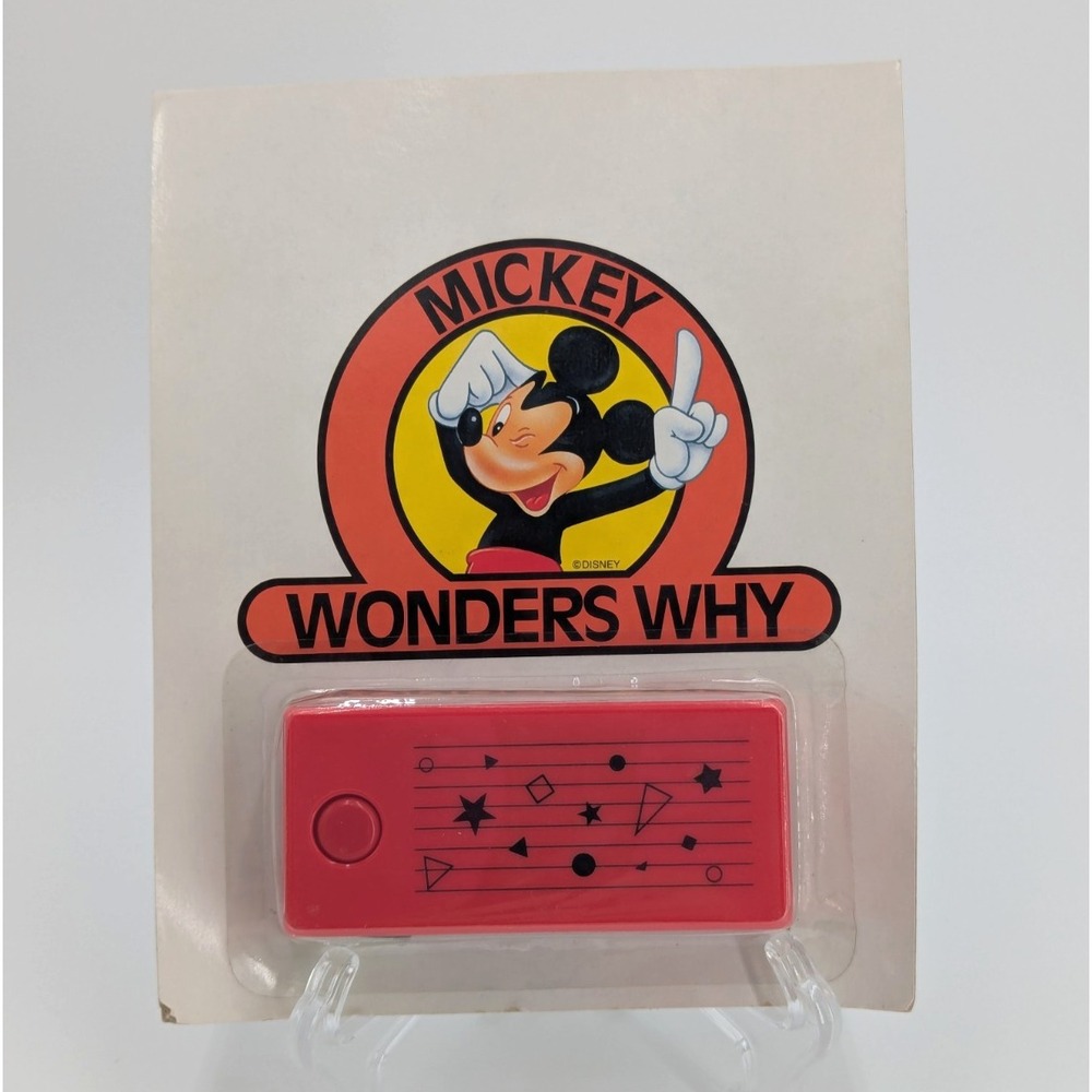 Vintage Disney Ephemera Collectible Mickey Wonders Why 110 film camera Red